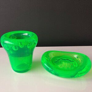 A Di Alessi Mr Bubbles Tumbler and Dish Soap Duo